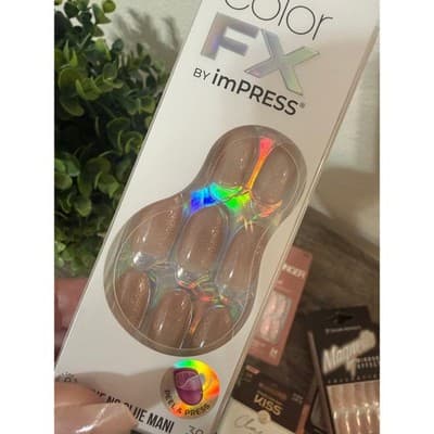 (10 Packs) Press On Nail Bundle - Light Colors, Cateye, Nude, Pink - NEW - Thumbnail 4