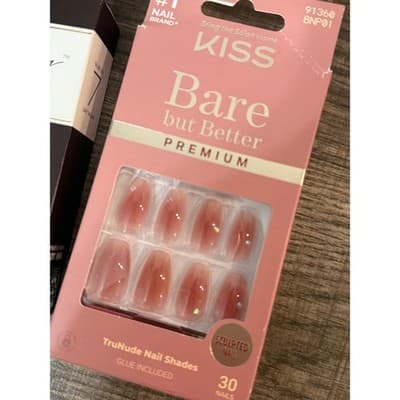 (10 Packs) Press On Nail Bundle - Light Colors, Cateye, Nude, Pink - NEW - Thumbnail 2