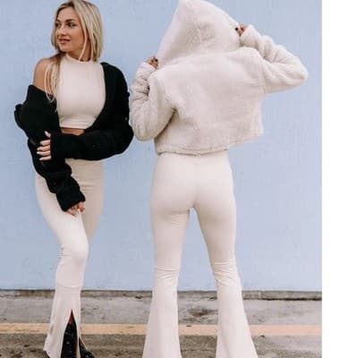 Werk Dancewear Cozy Jacket WInter White (Ivory) - Size XS - NEW - Thumbnail 3