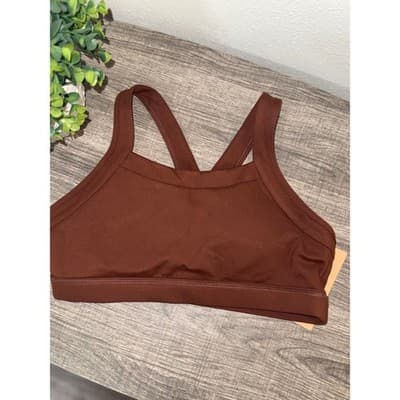 Elite Eleven Chocolate Brown Sports Bra Shorts Set - Thumbnail 3