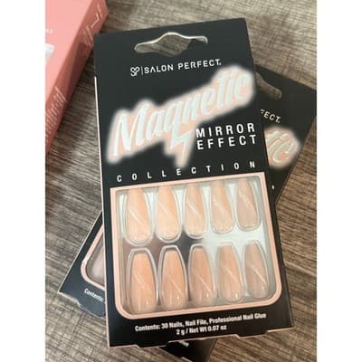 (10 Packs) Press On Nail Bundle - Light Colors, Cateye, Nude, Pink - NEW - Thumbnail 5