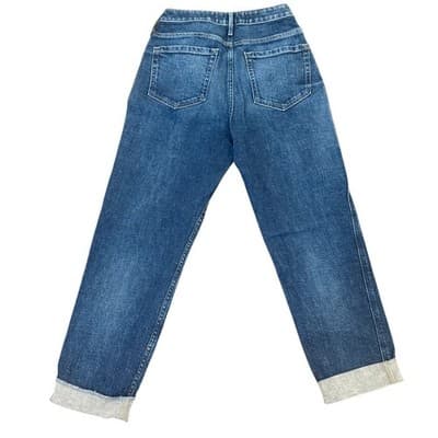 Hollister Straight Leg Jeans Size W26 L27 | Cuffed Hem | Medium Wash - NEW - Thumbnail 3