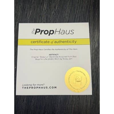 Nicky Jam Screen Worn Bad Boys 3 Zway-Lo Wardrobe Jacket Shirt Hat Belt with COA - Thumbnail 10