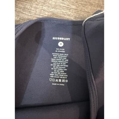 SECONDLEFT Seamless Cropped Sports Bra - Color Blueberry - Size Medium - Thumbnail 5