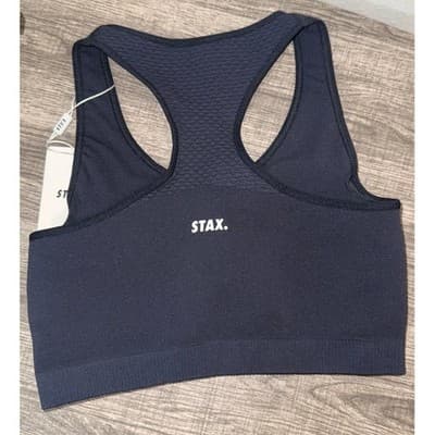 STAX. NANDEX™ Classic Crop Sports Bra - Black - Size Medium - Thumbnail 2