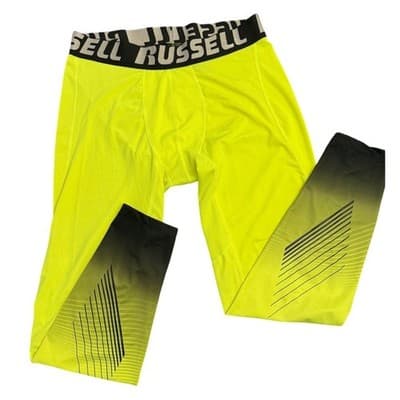Russell Athletic DriPower 360 Performance Base Layer Set – Black & Yellow -Large - Thumbnail 2