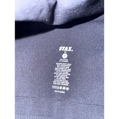 STAX. NANDEX™ Classic Crop Sports Bra - Black - Size Medium - Thumbnail 4