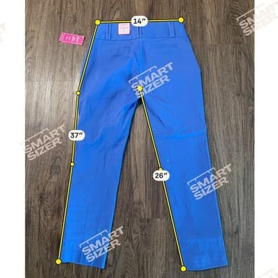 Candie’s Blue Ankle Pants Marilyn Fit Mid Rise Slim Size 7 - Thumbnail 7