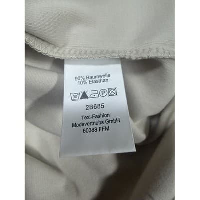 GC Fontana Long Sleeve Button Neck Top - Beige - Size 46 (Large) - NWOT - Thumbnail 4