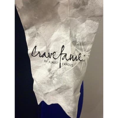 Blue & Black Colorblock Wrap Dress | Size Large | NWT | Bodycon Cocktail Dress - Thumbnail 5