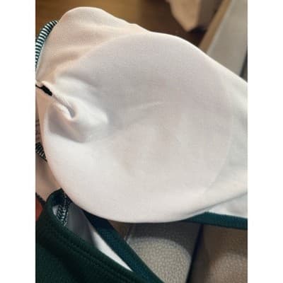 Ribbed One Piece Cut Out Padded Swim Suit Dark Green - NWOT - Size XL - Thumbnail 5