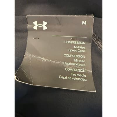 Nike Pro + Under Armour Leggings Bundle Medium Capri Athletic Workout Gym - Thumbnail 4