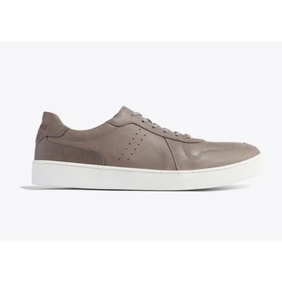 Nisolo Men's Leather Beto Go-To Court Sneaker - Color Gray - Size 11 - Thumbnail 3