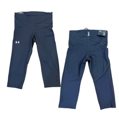 Nike Pro + Under Armour Leggings Bundle Medium Capri Athletic Workout Gym - Thumbnail 3