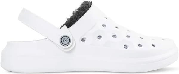 Joybees Cozy White Clogs with Gray Removable Liner - Size 7 (UK 5/EU 37.5) - Thumbnail 2