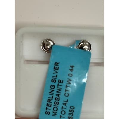 Beautiful Sterling Silver Moissanite Stud Earrings – 0.44 CTW - LED Gift Box - Thumbnail 3