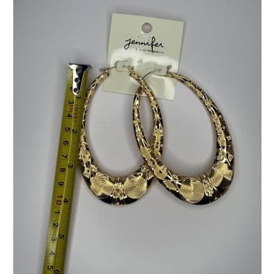 5 sets Jennifer & Company Gold Hoop Earring Bundle - NEW - Thumbnail 6