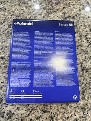 Unopened Polaroid Polacolor 59 4x5 Sheet Film ISO 80/20 - 20 Photos Exp Nov. 99 - Thumbnail 2