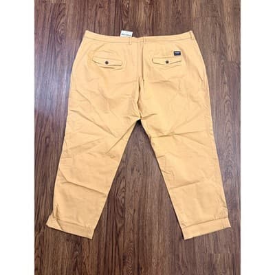 WILDFANG The Essential Trouser Pants – Tan Cuff Taper Mid Rise – Size 22W - Thumbnail 3