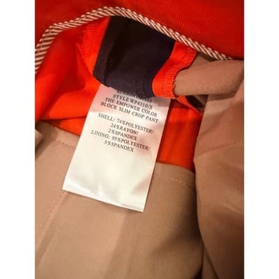 WILDFANG Red/Orange Empower Color Block Slim Crop Pants – Plus Size 24W - Thumbnail 6