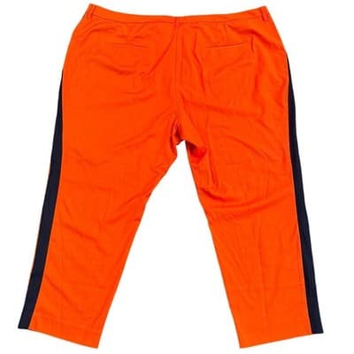 WILDFANG Red/Orange Empower Color Block Slim Crop Pants – Plus Size 24W - Thumbnail 3