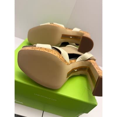 Sam Edelman Kayna Ivory Lea Platform Sandal Size 9 Medium - Thumbnail 5