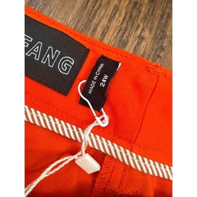 WILDFANG Red/Orange Empower Color Block Slim Crop Pants – Plus Size 24W - Thumbnail 4