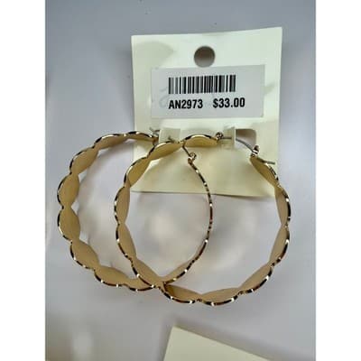 5 sets Jennifer & Company Gold Hoop Earring Bundle - NEW - Thumbnail 5