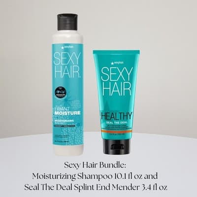 SEXY HAIR Moisturizing Shampoo & Seal The Deal Split End Mender Bundle - Image 1