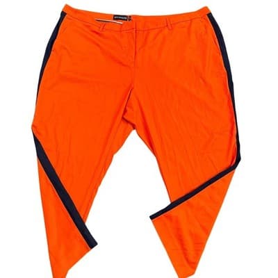 WILDFANG Red/Orange Empower Color Block Slim Crop Pants – Plus Size 24W - Thumbnail 2