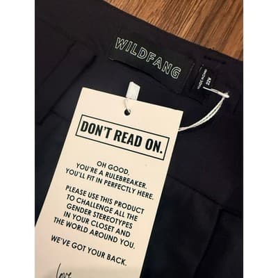 (2) Wildfang Pants Bundle – Empower Wide Leg & Crop Pants Black/Rose - Size 22W - Thumbnail 4