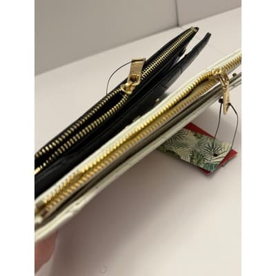 NEW Pair of Badgley Mischa Quilted Card Wallets - White and Black - Thumbnail 5