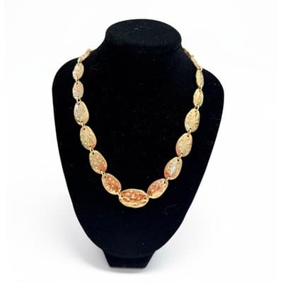 (6 Pc) Pomina Necklace Bracelet Gold Silver Earrings Gold Chain Jewelry Bundle - Thumbnail 2