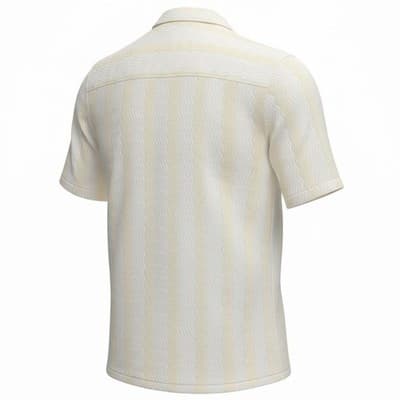 Men's Breathable Button Up Collard Short Sleeve Shirt - Vacation Wear - 2XL - Thumbnail 2