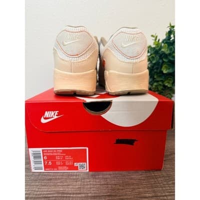 NEW Nike Air MAx 90 PRM Pale Ivory Style IM6773 Womens 7.5/Men 6 - Thumbnail 3