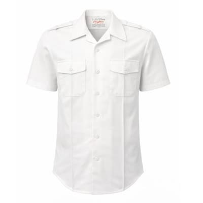 US Navy Official Uniform Creighton White Short Sleeve 16L 16½ Military Shirt - Image 1