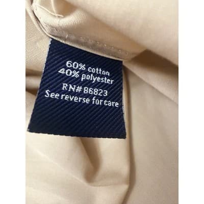 Croft & Barrow Men’s Button Down XL 17.5-18 Tan Beige Dress Shirt Long Sleeve - Thumbnail 3