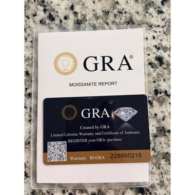 Stunning 8" Moissanite Tennis Bracelet 925 Sterling Silver with GRA - New - Thumbnail 2