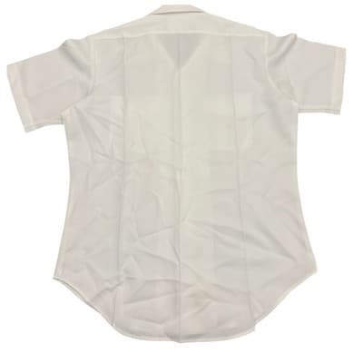 US Navy Official Uniform Creighton White Short Sleeve 16L 16½ Military Shirt - Thumbnail 2