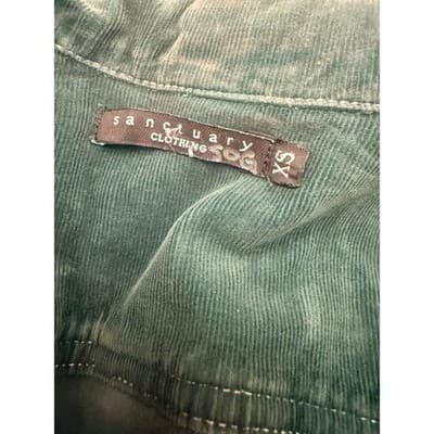 Sanctuary Corduroy Blazer Jacket Green Fitted Stretch Women’s XS from Spiderman - Thumbnail 4