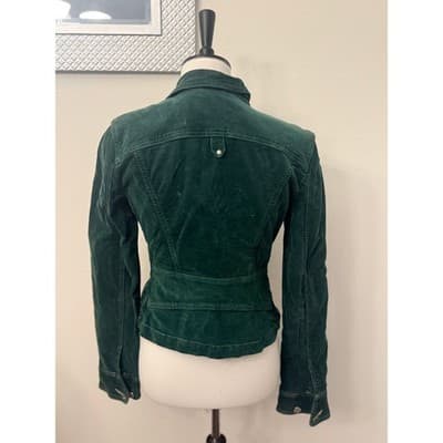 Sanctuary Corduroy Blazer Jacket Green Fitted Stretch Women’s XS from Spiderman - Thumbnail 3