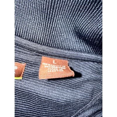 Cubavera Solid Textured Polo Black Men's Size Large - Thumbnail 3