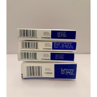 Epson T054 Ink Set Matte Black Yellow Magenta Gloss R800 R1800 OEM - Thumbnail 2