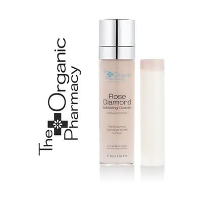 The Organic Pharmacy Rose Diamond Exfoliating Cleanser 50 ml Refill - New - Image 1