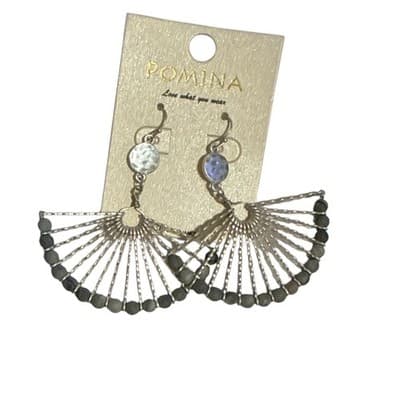 3 Pc Set Pomina Marbled Picasso Jasper Stones – Necklace, Earrings & Bracelet - Thumbnail 3