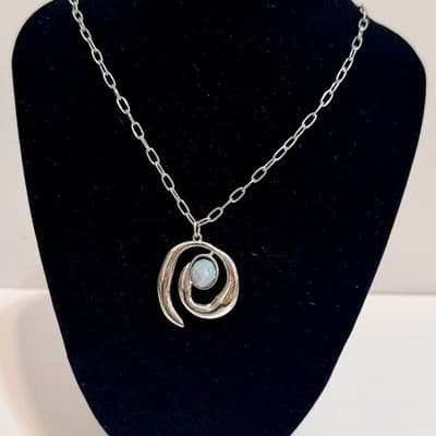 3 Pc Set Pomina Marbled Picasso Jasper Stones – Necklace, Earrings & Bracelet - Thumbnail 2