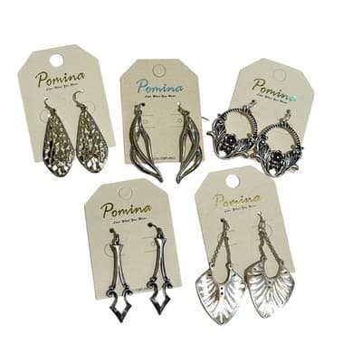 16 Pieces Pomina Jewelry Bundle – Earrings and Necklaces - NWT - Thumbnail 3