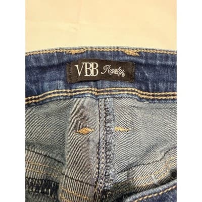 VBB Royalty For Me Skinny Jeans Women 16W Dark Wash Stretch High Rise Denim - Thumbnail 3