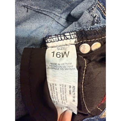 VBB Royalty For Me Skinny Jeans Women 16W Dark Wash Stretch High Rise Denim - Thumbnail 4