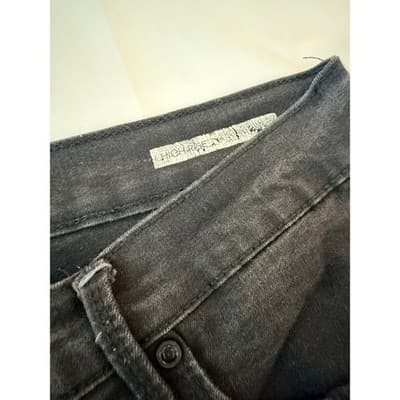 Code Bleu Faded Black Skinny Jeans Women Size 12 High Rise Vintage Look - Thumbnail 5